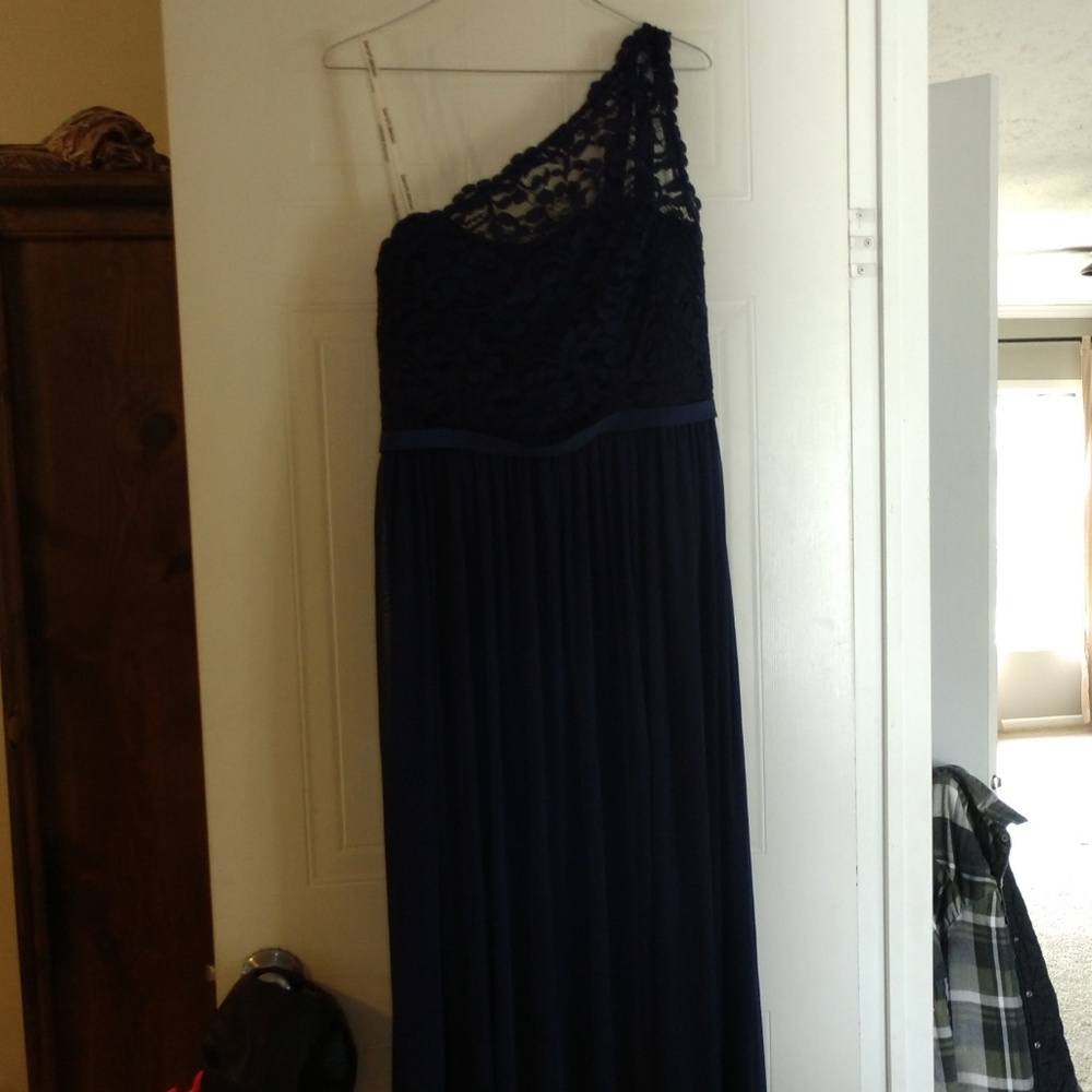 Navy blue bridesmaid dress